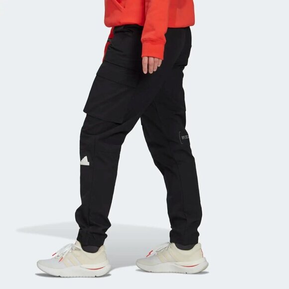 adidas Pants - Adidas Track Cargo Pants Women's Size XL Black Multi Sport Performance